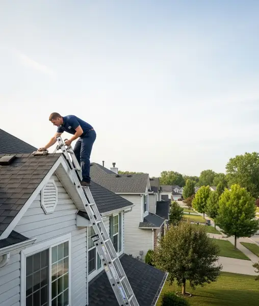 technician providing wildlife sealing and prevention